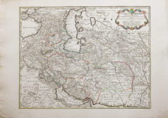 Carte géographique ancienne de la Perse - Iran