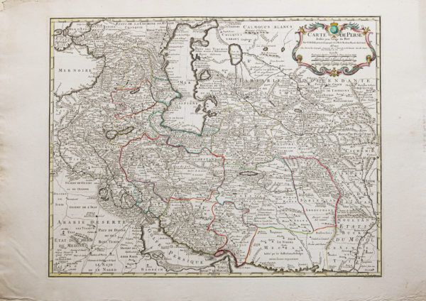 Carte géographique ancienne de la Perse - Iran