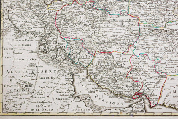 Carte géographique ancienne de la Perse - Iran