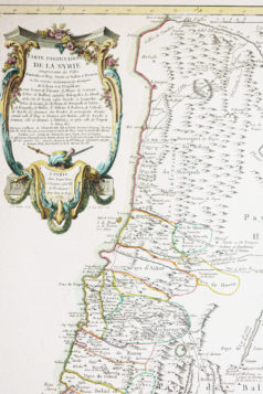 Carte géographique ancienne de la Syrie
