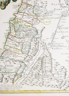 Carte géographique ancienne de la Syrie