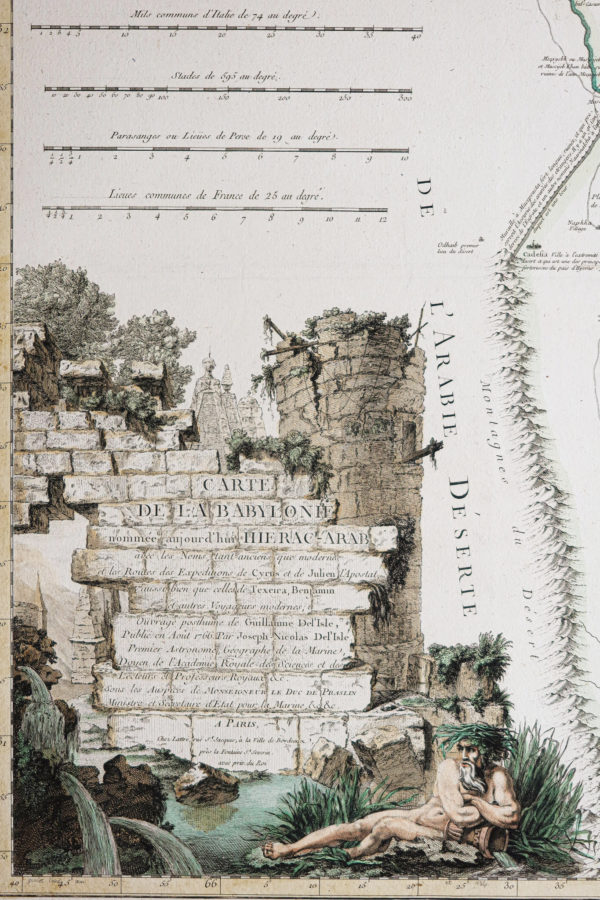 Carte ancienne de la Babylonie - Irak