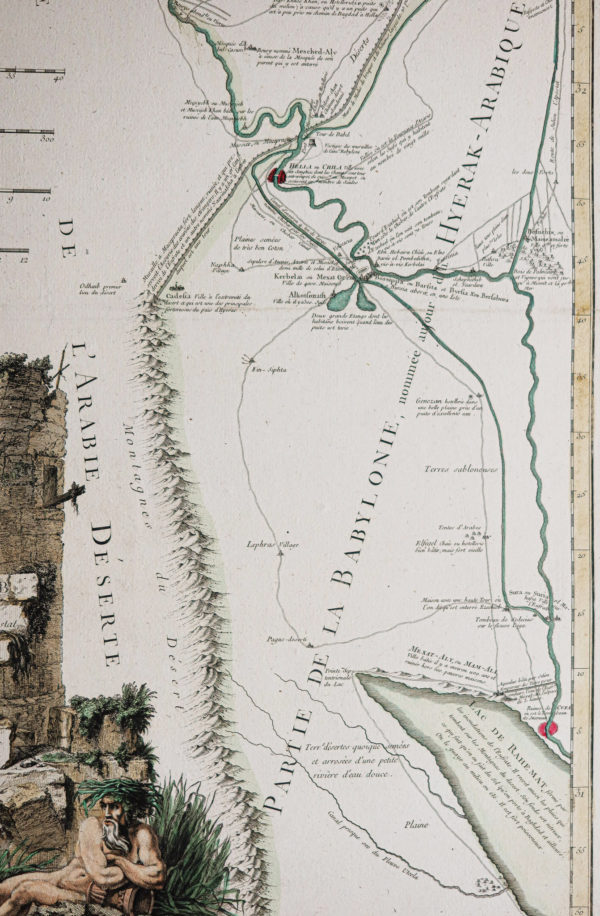 Carte ancienne de la Babylonie - Irak