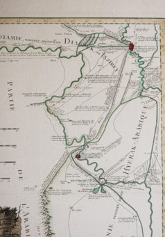 Carte ancienne de la Babylonie - Irak