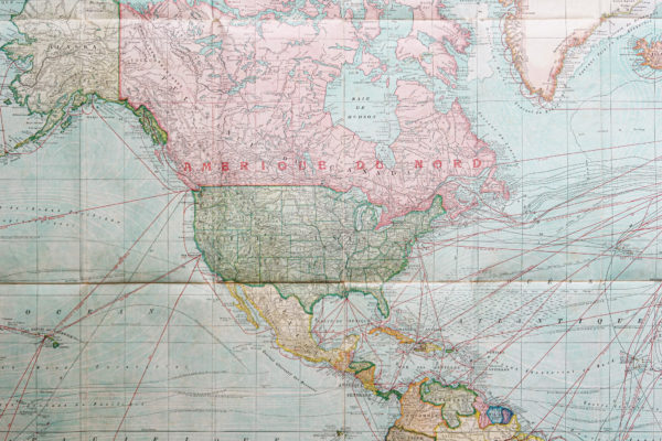 Planisphère ancien - Carte du monde
