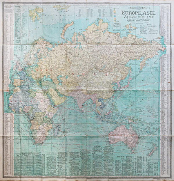 Planisphère ancien - Carte du monde