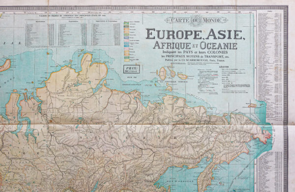Planisphère ancien - Carte du monde