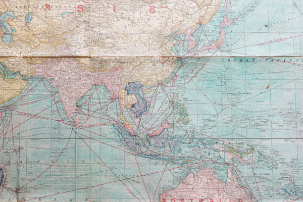 Planisphère ancien - Carte du monde