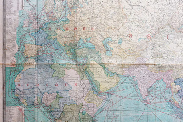 Planisphère ancien - Carte du monde