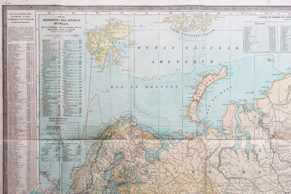 Planisphère ancien - Carte du monde