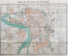 Plan ancien de la ville de Toulouse