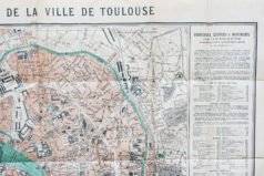Plan ancien de la ville de Toulouse