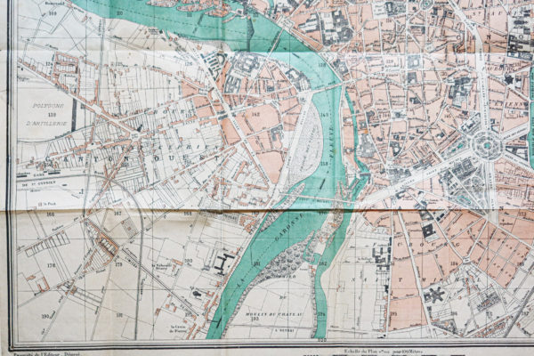 Plan ancien de la ville de Toulouse