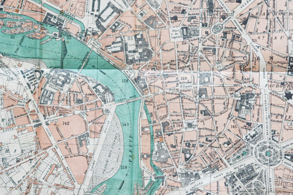 Plan ancien de la ville de Toulouse