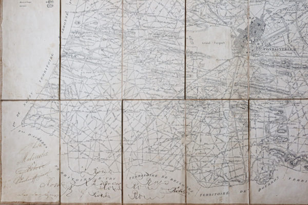 Carte ancienne - Arrondissement de Fontainebleau