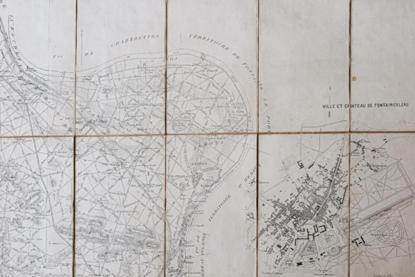Carte ancienne - Arrondissement de Fontainebleau