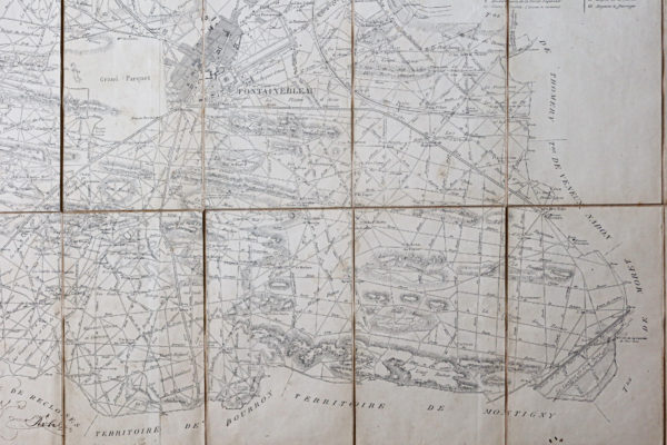 Carte ancienne - Arrondissement de Fontainebleau