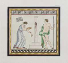 Gravure ancienne - Pompéi