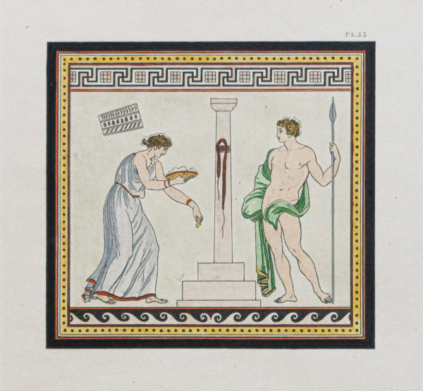 Gravure ancienne - Pompéi