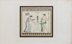 Gravure ancienne - Pompéi