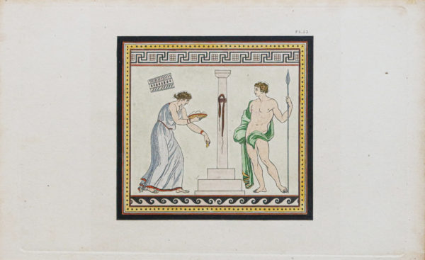 Gravure ancienne - Pompéi