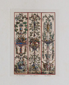 Gravure ancienne - Architecture - Décor d’intérieur
