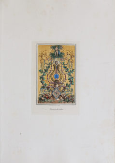 Gravure ancienne - Architecture - Décor d’intérieur