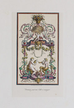 Gravure ancienne - Architecture - Décor d’intérieur