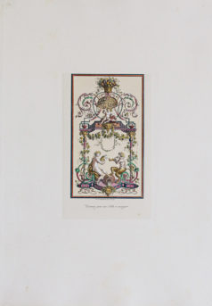 Gravure ancienne - Architecture - Décor d’intérieur