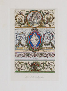 Gravure ancienne - Architecture - Décor d’intérieur