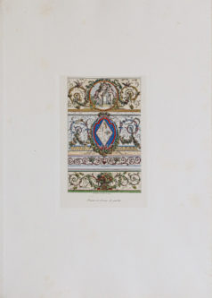 Gravure ancienne - Architecture - Décor d’intérieur