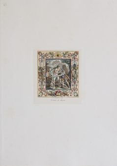Gravure ancienne - Architecture - Décor d’intérieur