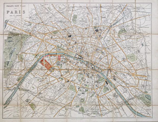 Plan ancien - Paris and its suburbs