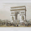 Gravure ancienne - Arc de Triomphe - Paris