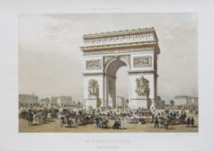 Gravure ancienne - Arc de Triomphe - Paris