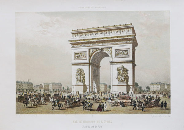 Gravure ancienne - Arc de Triomphe - Paris