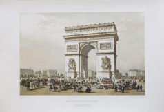 Gravure ancienne - Arc de Triomphe - Paris