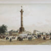 Gravure ancienne - La place de la Batsille