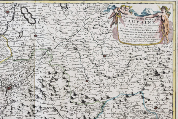 Carte ancienne gouvernement du Dauphiné