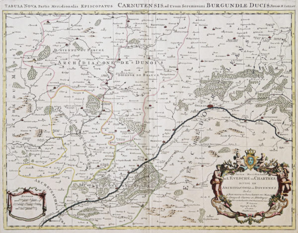 Carte ancienne de l’Evêché de Chartres