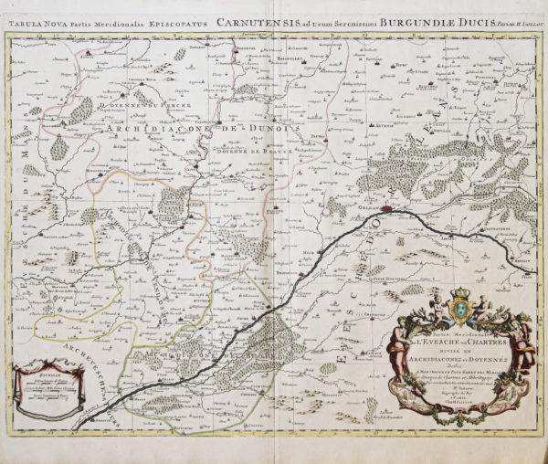 Carte ancienne de l’Evêché de Chartres