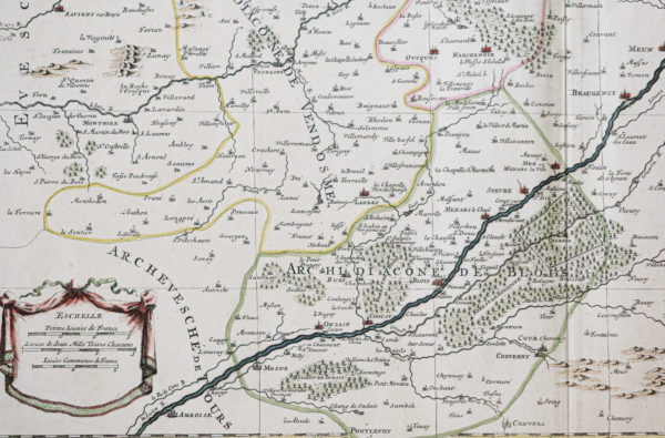 Carte ancienne de l’Evêché de Chartres