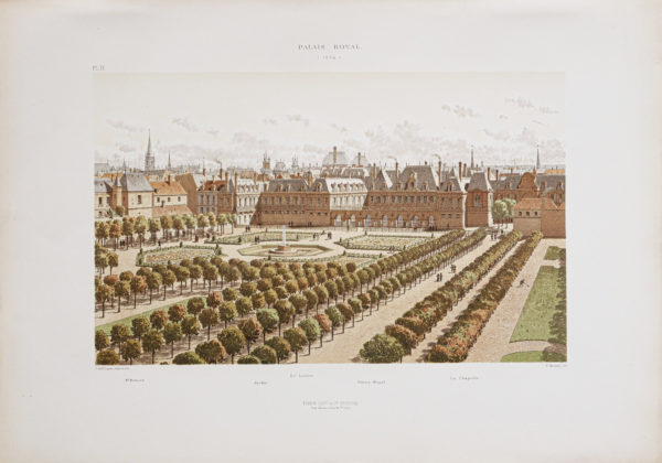 Gravure ancienne du Palais Royal