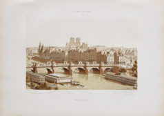 Gravure ancienne - Cité et Pont Neuf