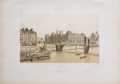 Gravure ancienne de l'Hôtel de Ville