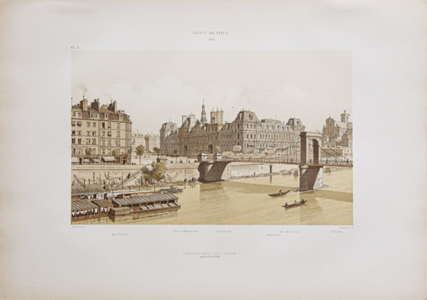Gravure ancienne de l'Hôtel de Ville