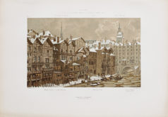 Gravure ancienne - Île de la Cité