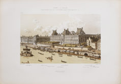 Gravure ancienne du Louvre