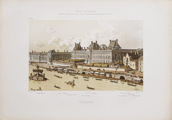Gravure ancienne du Louvre