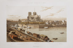 Gravure ancienne de Notre-Dame